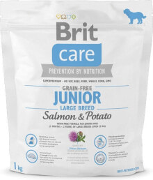 Dog Dry Food Brit Care Grain-free Junior Large Breed Salmon & Potato 12 kg Puppy Potato, Salmon