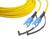 Cable channels Lightwin LSP-09 SC-SC 2.0 fibre optic cable 2 m OS2 Yellow