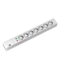 Smart Extension Cords and Surge Protectors 333.004. AC outlets quantity: 7 AC outlet(s). Product colour: White. Cable length: 2 m