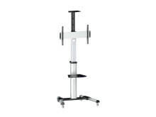 Stands And Rollers For Computers Equip 90° Rotate Single Display TV Cart