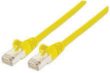 Cables & Interconnects Intellinet Network Patch Cable, Cat6, 7.5m, Yellow, Copper, S/FTP, LSOH / LSZH, PVC, RJ45, Gold Plated Contacts, Snagless, Booted, Polybag