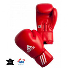 Boxing Adidas boxing gloves with AIBA approval red
