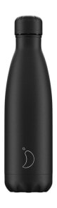 Shakers and Bottles Chilly's Monochrome Matte Edition B500MOABL drinking bottle Daily usage 500 ml Stainless steel Black
