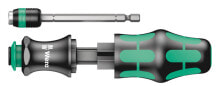 Screwdriver Bits And Holders  Wera 05051000001. Length: 10.8 cm, Weight: 155 g. Handle colour: Black/Green. Country of origin: Czech Republic