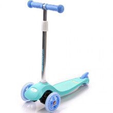 Three-wheeled Scooters Tricycle scooter with Meteor Shift wheels blue and mint 22799