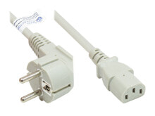 Wires, cables Alcasa P0130-GR018 power cable White 1.8 m Power plug type E+F C13 coupler