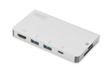 Body Parts For Laptops Digitus DA-70867 interface hub USB 3.2 Gen 1 (3.1 Gen 1) Type-C Silver