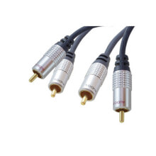 Cable channels shiverpeaks sp-PROFESSIONAL audio cable 10 m 2 x RCA Blue, Chrome