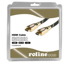 Wires, cables 11.88.5690, 1 m, HDMI Type A (Standard), HDMI Type A (Standard), 4096 x 2160 pixels, 3D, Black,Gold