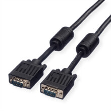 Cables & Interconnects High Quality VGA Cable + Ferrite + DDC, HD15, M/M 20 m. Length: 2 cm