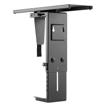 Stands And Rollers For Computers LogiLink EO0004 CPU holder Desk-mounted CPU holder Black