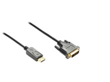 Cables & Interconnects Alcasa DP-DVI video cable adapter 1.8 m DisplayPort DVI-D 24+1 Black
