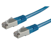 Cables or Connectors for Audio and Video Equipment Value S/FTP (PiMF) Patch Cord Cat.6, blue 1 m