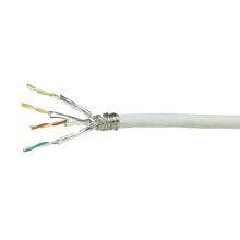 Wires, cables LogiLink CPV0039 networking cable White 100 m Cat6 S/FTP (S-STP)