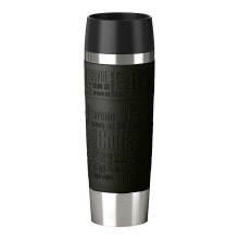Thermoses and Thermomugs EMSA TRAVEL MUG Grande cup Black, Stainless steel 1 pc(s)