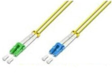 Cable channels Lightwin LC/APC-LC OS2 1m fibre optic cable LC/PC Yellow