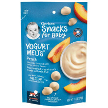Smoothie gerber, Snacks for Baby, Yogurt Melts, 8+ Months, Peach, 1 oz (28 g)