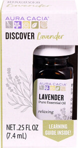 Essential Oils Aura Cacia Discover Lavender Pure Essential Oil Relaxing -- 0.25 fl oz