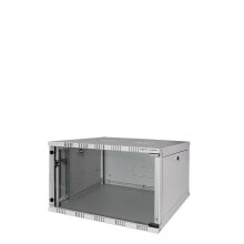 Rack Cases 19" SOHO Wallmount Cabinet 6U, 550 mm depth, grey, assembled