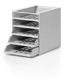 Paper Trays Durable IDEALBOX BASIC, Grey, C4, 5 drawer(s), 250 mm, 33.2 cm, 322 mm