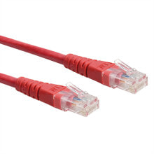Cables & Interconnects ROLINE UTP Patch Cord Cat.6, red 1m