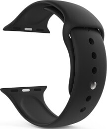 Watchbands Silikonový řemínek pro Apple Watch - Черный 42/44 мм - M / L