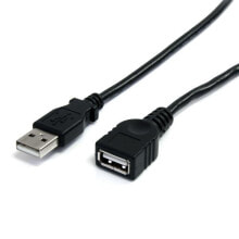 Cables or Connectors for Audio and Video Equipment StarTech.com 3 ft Black USB 2.0 Extension Cable A to A - M/F