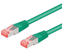 Cables & Interconnects Goobay CAT 6, 0.25m networking cable Green Cat6 S/FTP (S-STP)