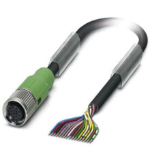 Cables & Interconnects Phoenix Contact 1555376 sensor/actuator cable 10 m Black