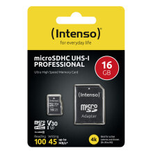 Memory Cards Intenso 3433470 memory card 16 GB MicroSDHC UHS-I Class 10