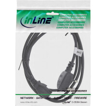 Wires, cables InLine 16657P power cable Black 2 m IEC C13