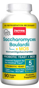 Prebiotics And Probiotics Jarrow Formulas Saccharomyces Boulardii plus MOS -- 5 billion - 90 Veggie Caps