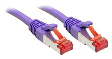 Cables or Connectors for Audio and Video Equipment Lindy Rj45/Rj45 Cat6 0.3m networking cable Violet S/FTP (S-STP)