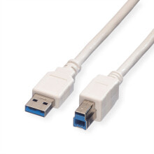Cables or Connectors for Audio and Video Equipment ROLINE USB 3.0 A-B, 3.0M USB cable 3 m USB A USB B White