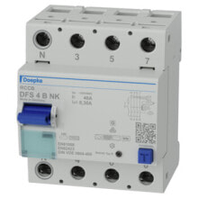 Automation for electric generators Doepke DFS 4 063-4/0,03-B NK, Residual-current device, B-type, IP20