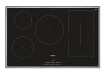 Cooktops iQ500 ED845FWB5E, Black,Stainless steel, Built-in, Zone induction hob, 5 zone(s), 5 zone(s), 1400 W