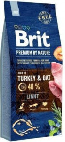 Dog Dry Food Brit Premium by Nature Ligh 15 kg Universal Apple, Chicken, Corn, Turkey