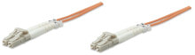 Cables or Connectors for Audio and Video Equipment Intellinet Fibre Optic Patch Cable, OM1, LC/LC, 3m, Orange, Duplex, Multimode, 62.5/125 µm, LSZH, Fiber, Lifetime Warranty, Polybag