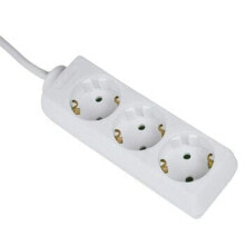 Extension Cords and Surge Protectors Hama 00030528, 3 AC outlet(s), 230 V, 50 Hz, 3500 W, White, 1.4 m