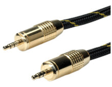 Cables & Interconnects ROLINE 11.88.4283 audio cable 2.5 m 3.5mm Black, Gold