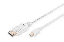 Cables & Interconnects ASSMANN Electronic AK-340102-010-W DisplayPort cable 1 m Mini DisplayPort White