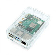 Cases Raspberry Pi 4B case - Multicomp Pro - clear