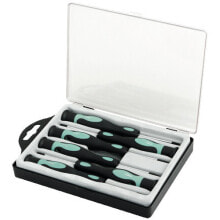 Screwdriver Kits WZ0021. Handle material: Polypropylene. Handle colour: Black/Green, Case colour: White/Black