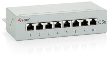 Cables & Interconnects Equip 8-Port Cat.5e Desktop Patch Panel, Light Grey