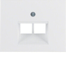 Sockets, switches and frames Berker 14097009. Product colour: White, Material: Thermoplastic, Finish type: Glossy