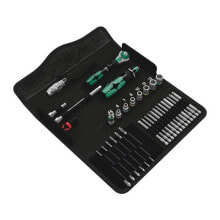 Tool kits and accessories Wera 05135928001. Handle material: Plastic. Handle colour: Black/Green, Case colour: Black