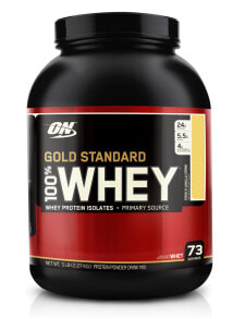 Whey Protein Optimum Nutrition Gold Standard 100% Whey Protein Isolates French Vanilla Creme -- 5 lbs