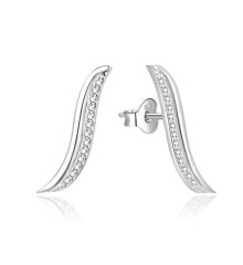 Premium Clothing and Shoes Elegant longitudinal earrings made of silver AGUP1790L