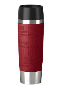 Thermoses and Thermomugs EMSA TRAVEL MUG Grande cup Black, Red, Stainless steel 1 pc(s)