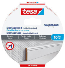 Accessories for cable channels TESA 77743-00000. Product type: Mounting tape, Product colour: White, Length: 5 m. Width: 19 mm